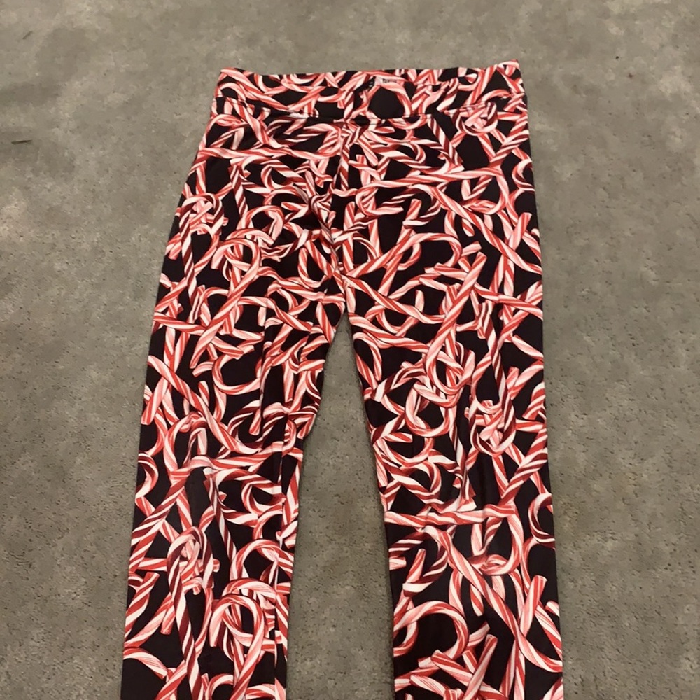 Girls Justice Candy Cane Print Leggings